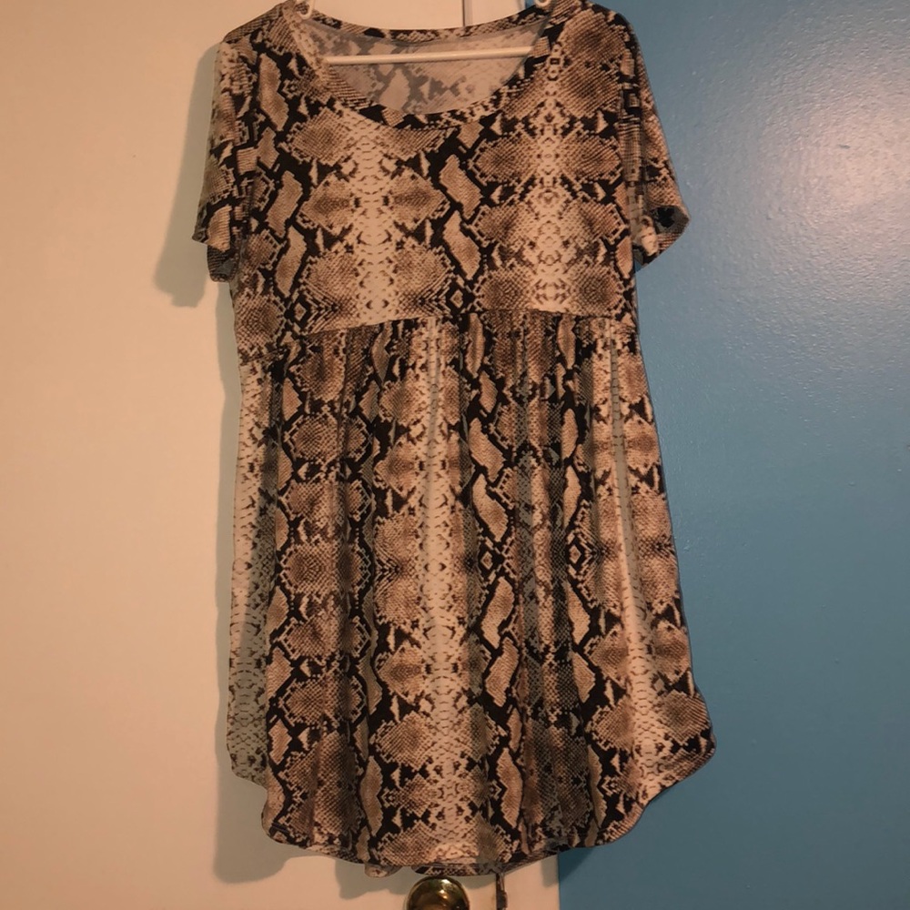Snake skin dress